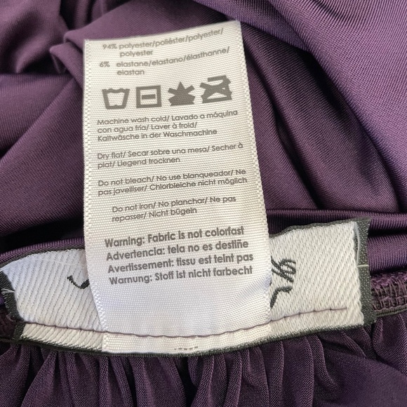 Eliza & Ethan Women's Purple Multi Wrap Maxi Bridesmaid Dress - O/S - Picture 9 of 11